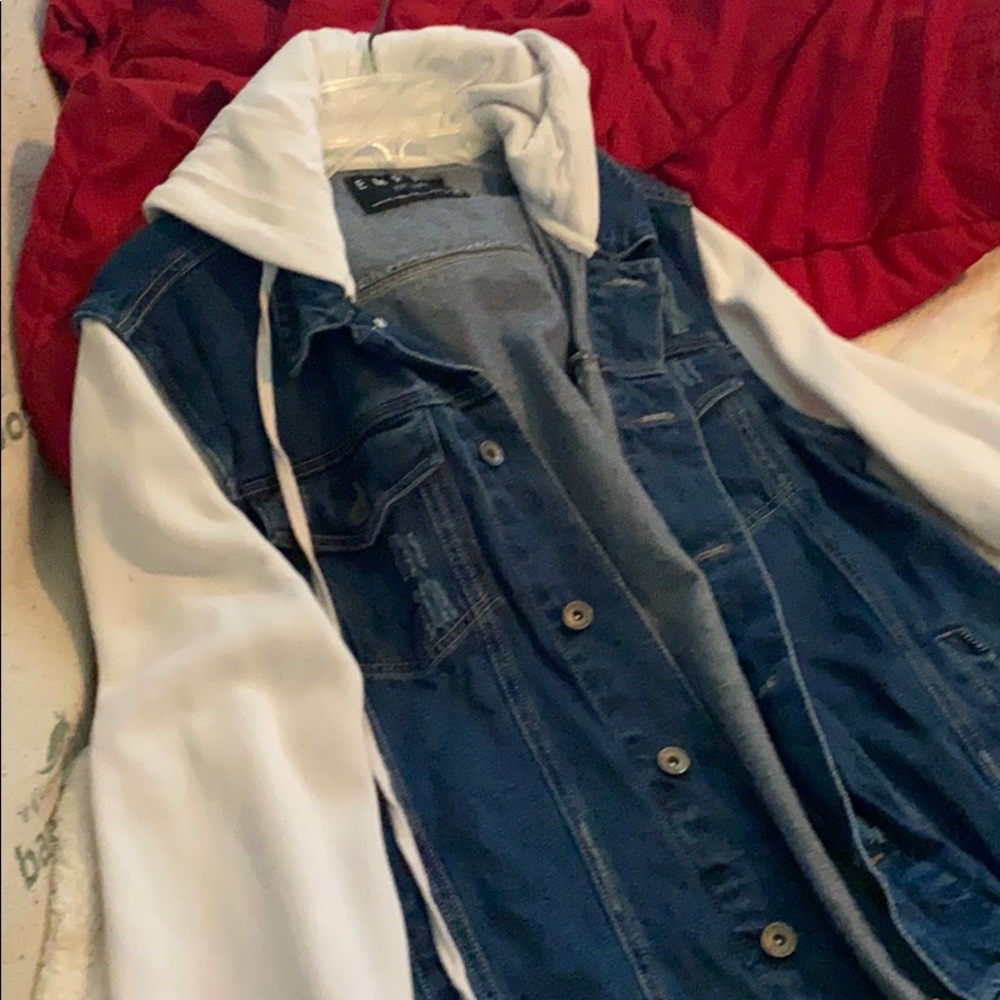 Hoodie and jean jacket